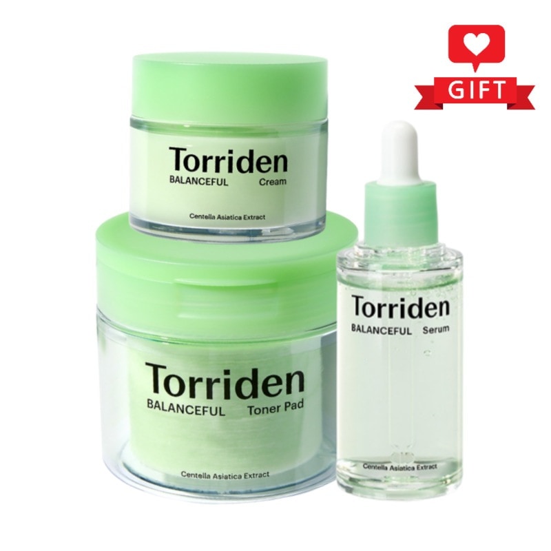 鎮静ケアセット 3種（セラム50ml＋クリーム80ml＋トナーパッド60枚）敏感肌OK 韓国スキンケア