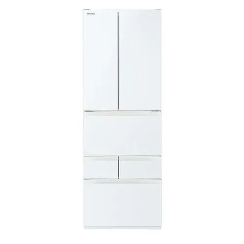 【無料長期保証】東芝 冷蔵庫 509L 観音開き 6ドア 幅65cm 新鮮摘みたて野菜室 解凍モード とってもエコ GR-A510FH(EW) ホワイト系