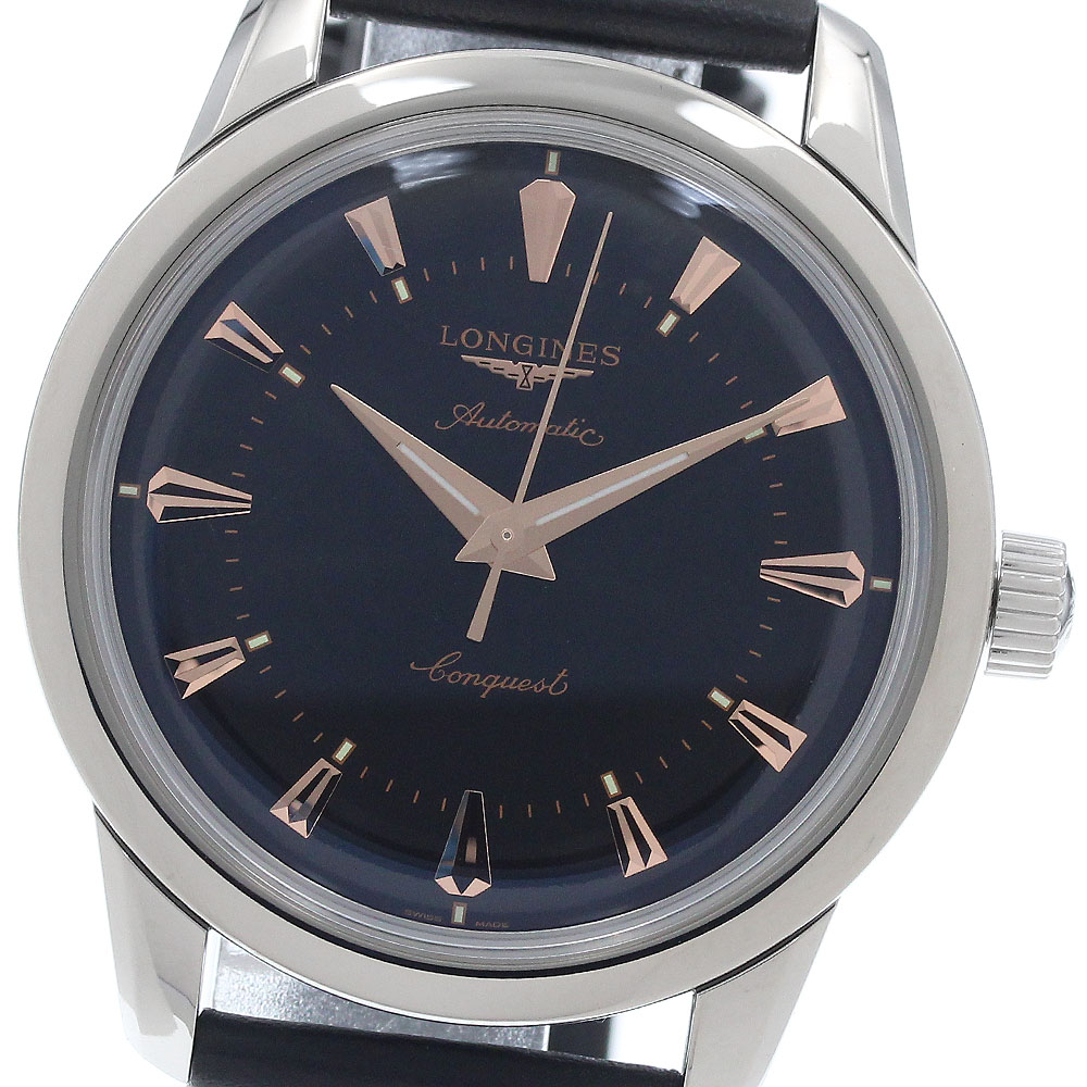 ロンジン LONGINES L1.649.4 コンクエスト ヘリテージ 自動巻き メンズ 極美品 箱・保証書付き_952033【中古】