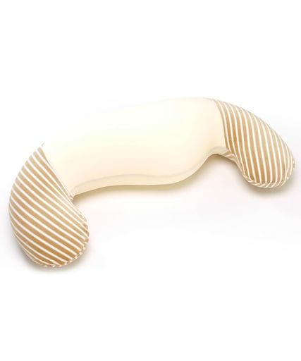 MOGU(モグ) ママ ホールディングピロー 抱き枕 日本製 身体が求めるビーズクッション へたりにくい パウダービーズ使用 大型(約50x110x19cm) ベージュ カバー付き カバー洗濯可 肌に