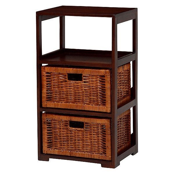 和調 ラタン ランドリー ボックス 天然木 衣類 服 収納 タンス 脱衣所 チェスト 洗濯物ラック