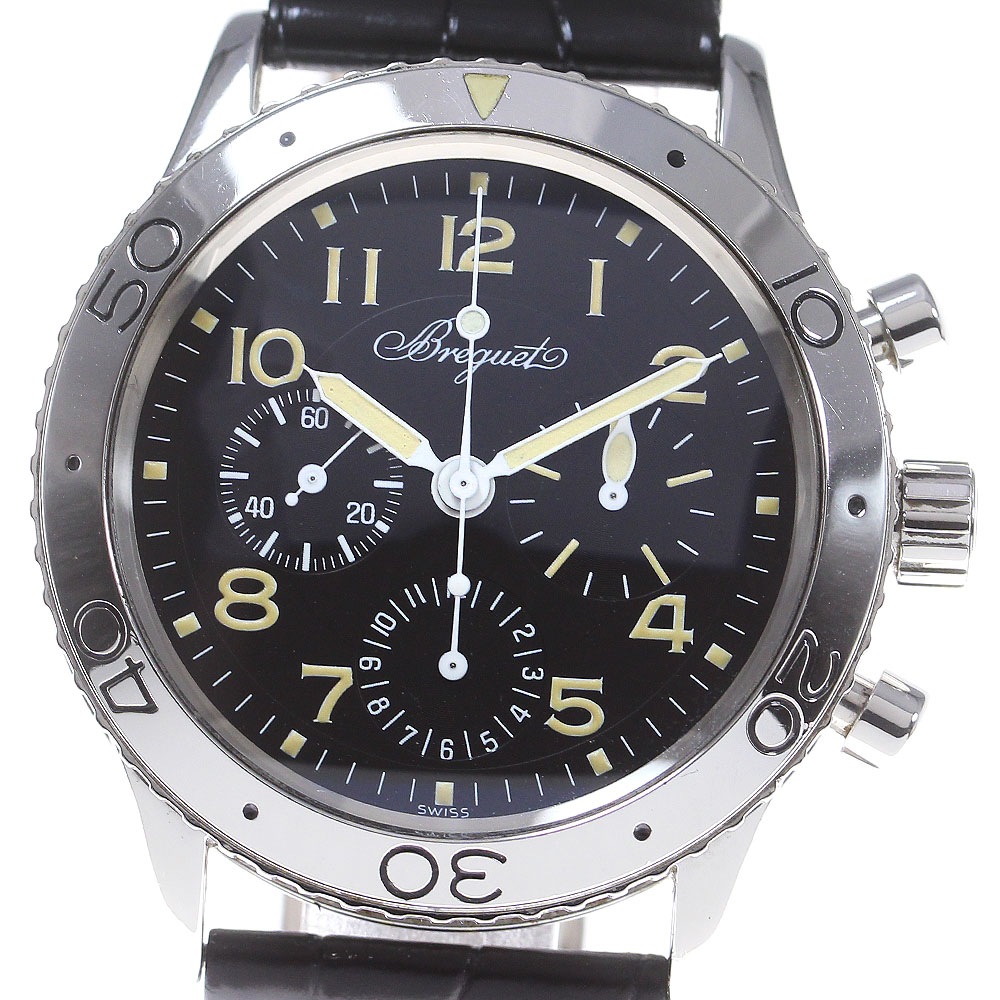 ブレゲ Breguet 3800 アエロナバル タイプ XX クロノグラフ 自動巻き メンズ _830578【中古】