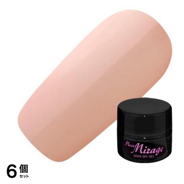 Miss Mirage(ミスミラージュ) ソークオフジェル ヌーディー フレンチベージュ M136S 2.5g 6個セット