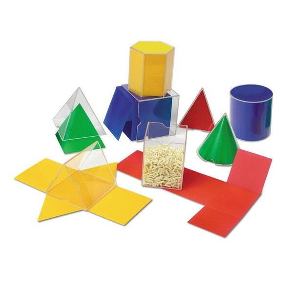 LER 0921 Folding Geometric Shapes 透明立体図形&折りたたみ展開図