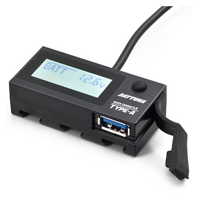 他サイト： D16077 USB電源 & 電圧計 USB QC3.0対応 18W iPhone/Android対応 イープラスチャージャーの商品画像