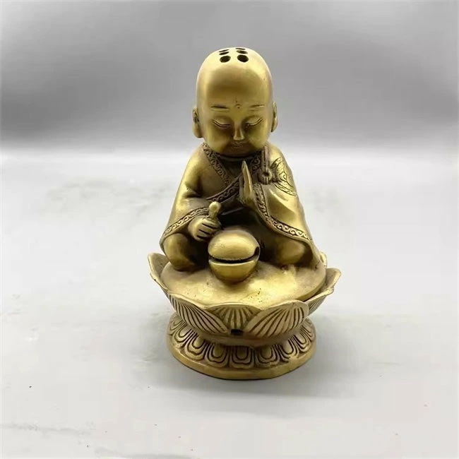 置物 風水 坊主 お守り 置き 方 開運 祈願 グッズ 風水グッズ　香炉 銅製 　雑貨 香皿 仏具 聞香 香道　銅製の風水香炉 小さい　インテリア　卓上