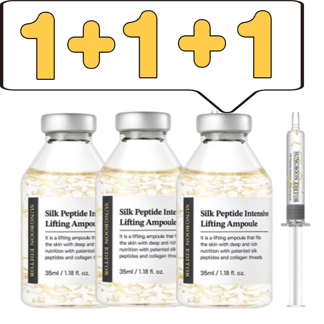 [1+1+1] シルクペプチド インテンシブ リフティング アンプル 35ml 肌 シワ 吸収力高い コラーゲン ナイアシンマイド 韓国コスメ プレゼント