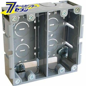 他サイト： パネルボックス 2ヶ用 [品番]00-9132 SBP-W(M) オーム電機 [電設資材 ボックス]の商品画像