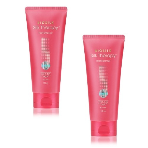 シルクセラピー ヘアミルク 120ml x 2個 熱強化 熱保護 丈夫な髪型ヘアケアプレゼント