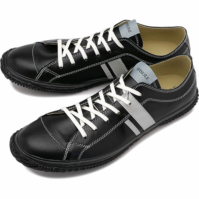 当店限定モデル スニーカー [SP167YY] SP-167YY メンズ 日本製 カンガルーレザー Black/Silver 正規取扱店
