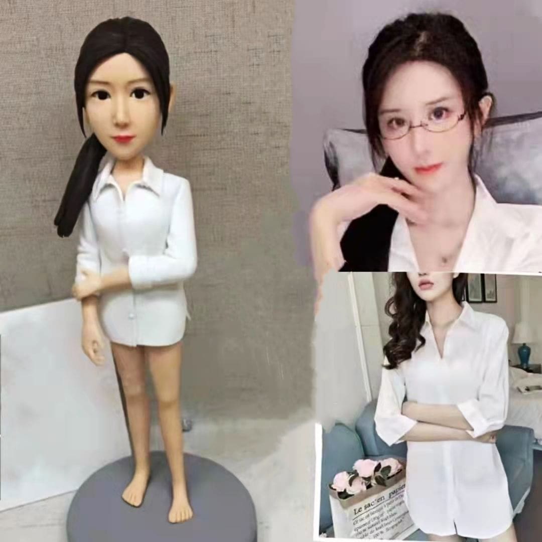 【オーダーメイド】3D肖像画 似顔絵 人形 フィギュア 彼氏 彼女 誕生日 ケーキトッパー 記念日 カップル 友達 プレゼント 9,749円