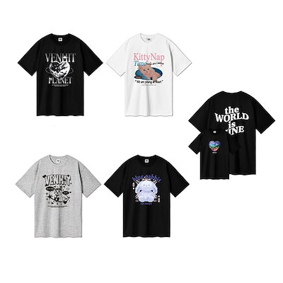 ◆VENHIT グラフィックデザインTシャツ/2PACK◆ ◇VENHIT グラフィックデザインTシャツ/2PACK◇ (VENHIT/Tシャツ