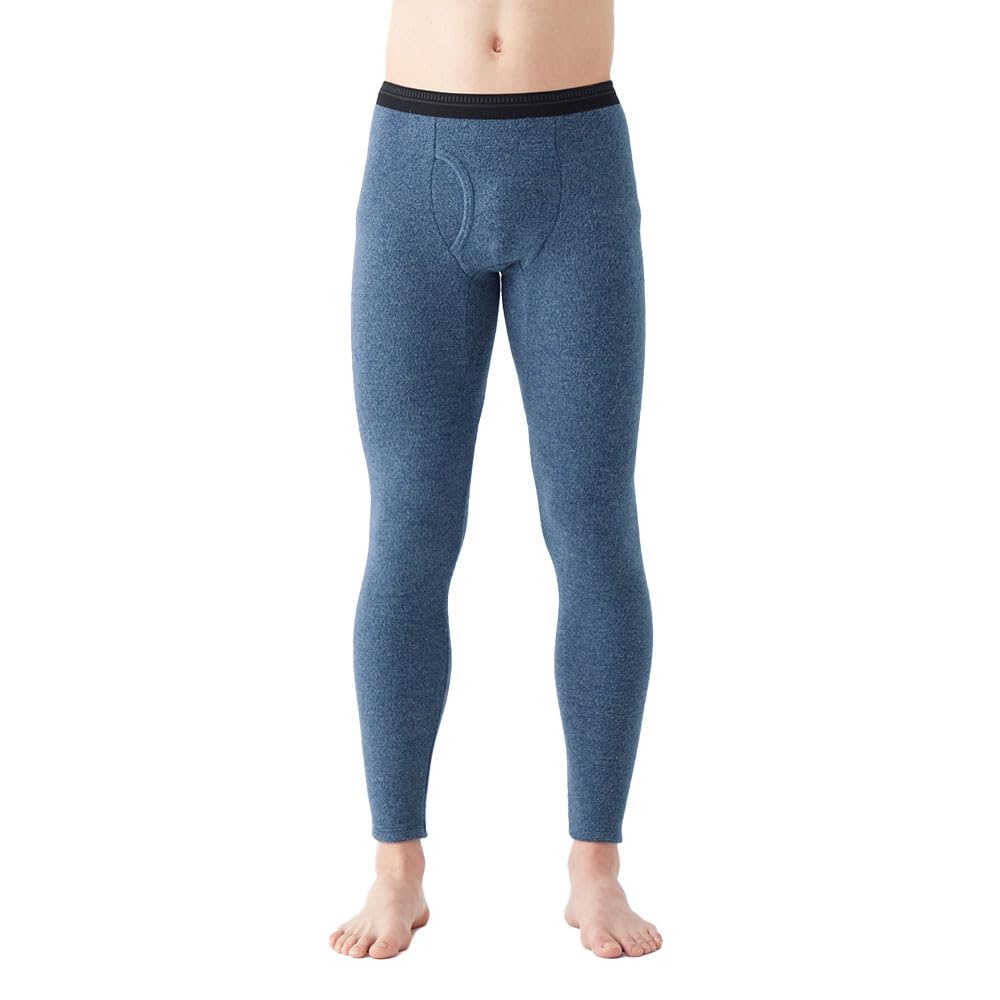 [GUNZE(グンゼ)]タイツ ホットマジック 裏起毛 ストレッチ 前あき メンズ ネービーモク M (日本サイズM相当)