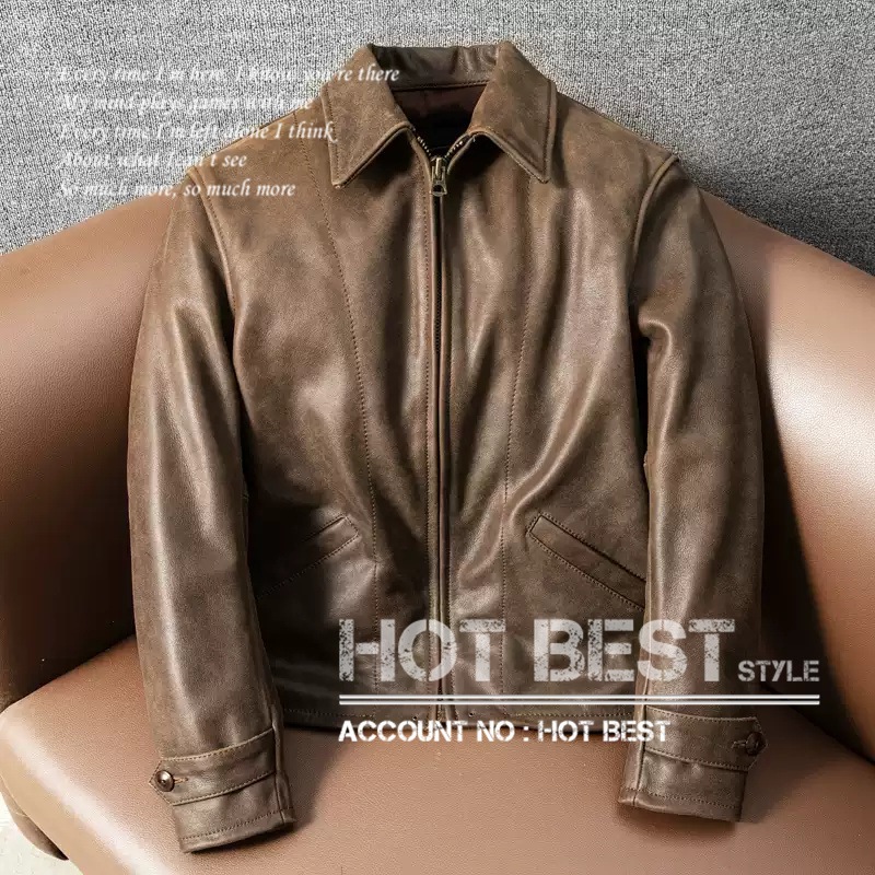 カウハイド ミニマムスタイル シングルライダース ギフト メンズ 革ジャン イタリアンレザー 植物鞣し 牛革