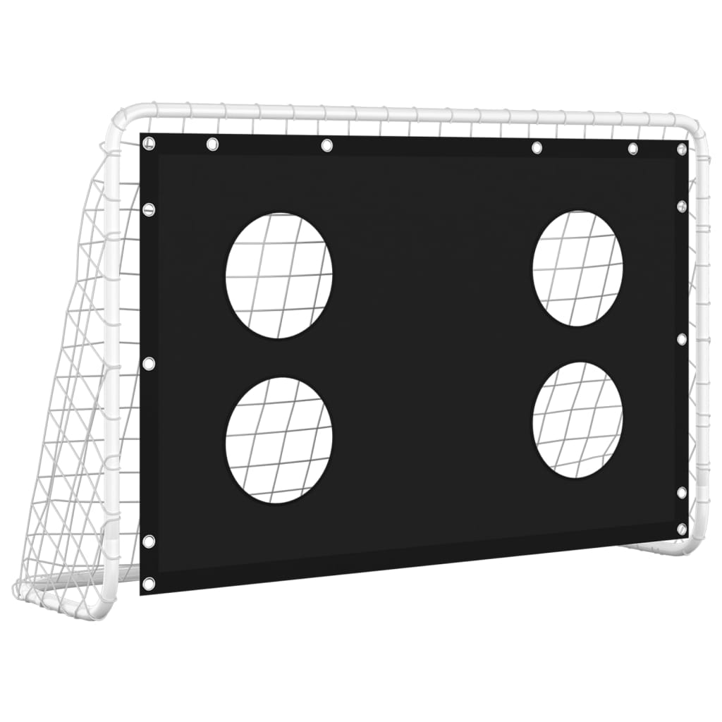 サッカーゴールトレーニングネットスチール184x61x122 cm