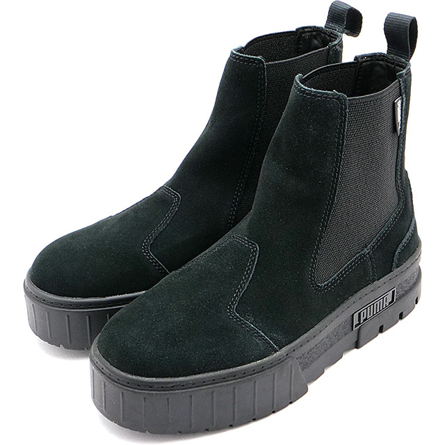 上品 ウィメンズ スウェード チェルシー メイズ スニーカー レディース 39 01 プーマブラック サイドゴアブーツ 厚底 その他 スニーカー スリッポン オプション2 25 0cm Aegis Qa