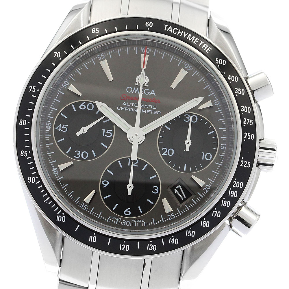 オメガ OMEGA 323.30.40.40.06.001 スピードマスター デイト クロノグラフ 自動巻き メンズ 保証書付き_895540【中古】