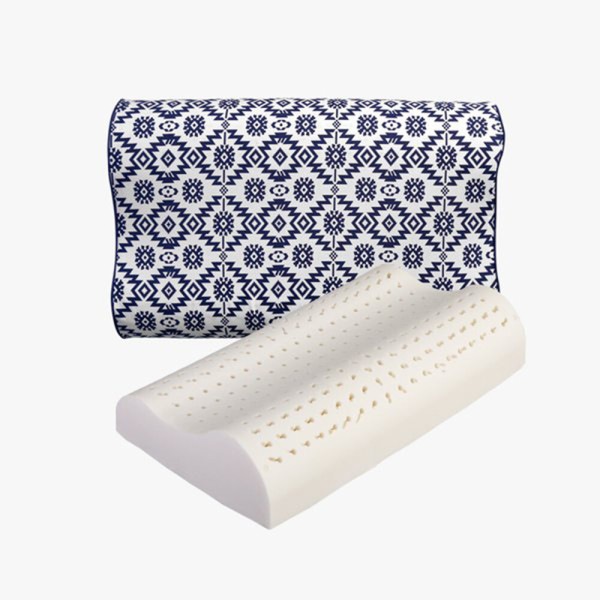 100%天然ラテックス枕（枕+）内側+外側カバー付き）頸椎記憶泡枕