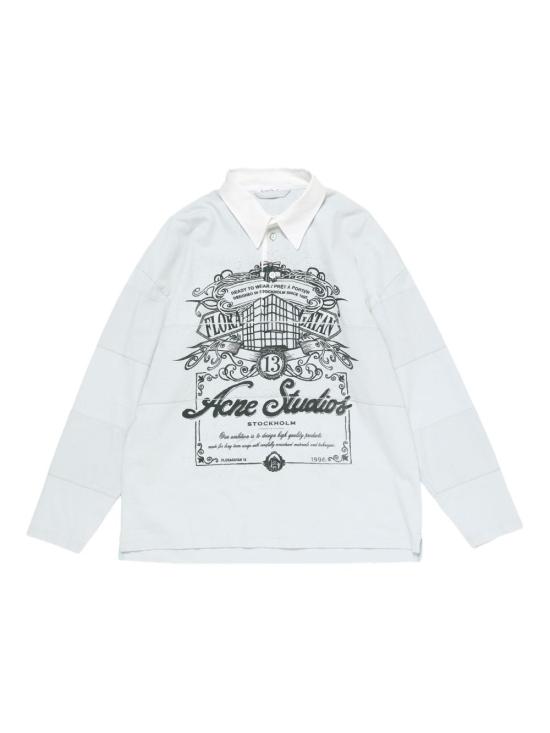ACNE STUDIOS Men T-Shirts CL0396 AAA Light Grey