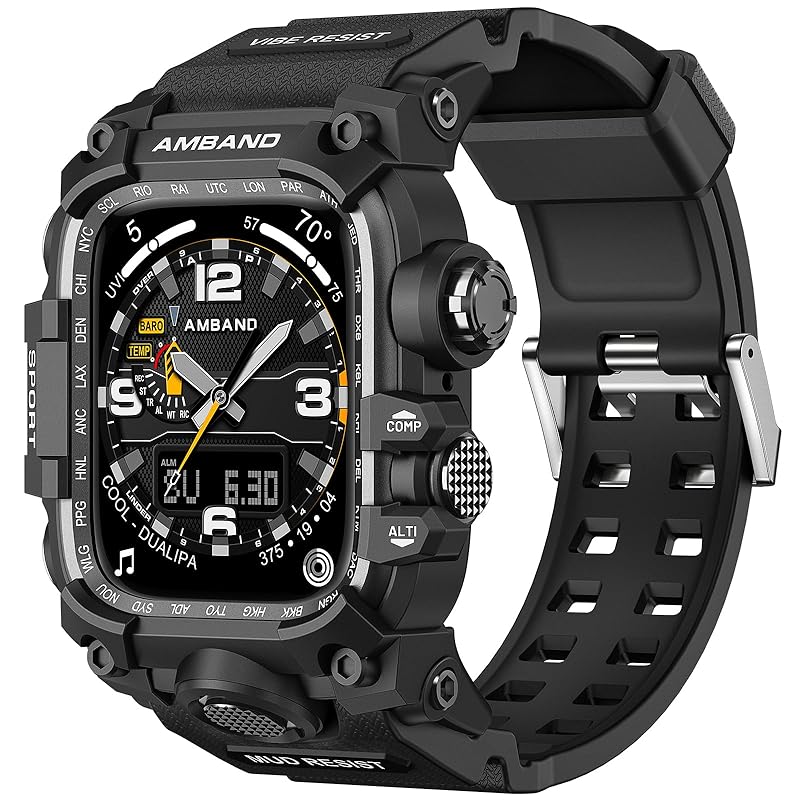 コンパチブル アップルウォッチ バンド Apple Watch Series 9/8/7 45mmに対応 apple watch バンド メタル ケース TPUバンド 一体型 裏蓋付き M3 保護カバ