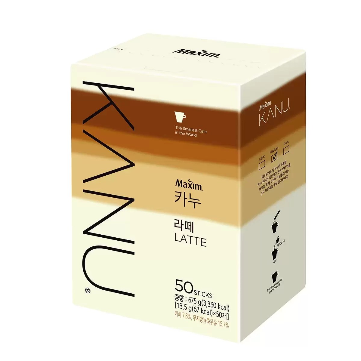 [100スティック] ラテ コーヒー 13.5g x 50スティック x 2ボックス 6,970円