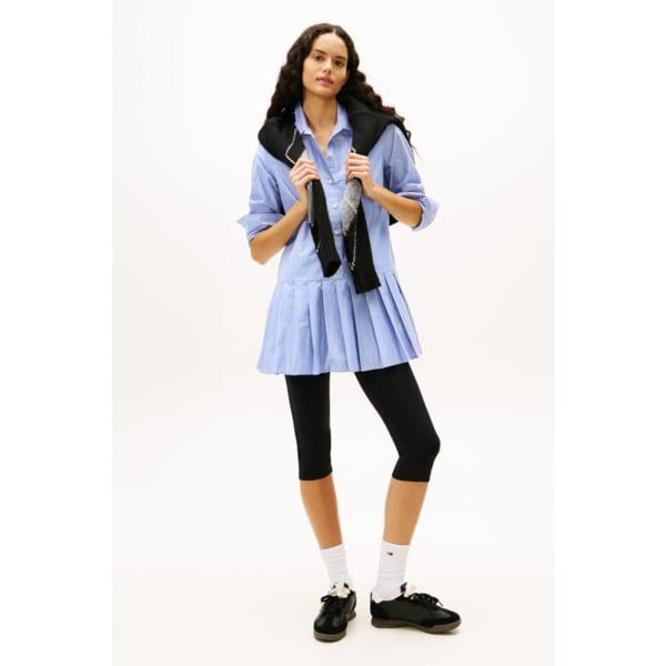 女性プリーツパーティシャツワンピース T32G0WOP10TWT1 TOMMY JEANS