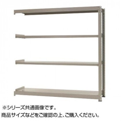 中量ラック 耐荷重500kgタイプ 連結 間口900×奥行600×高さ1800mm 4段 ニューアイボリー