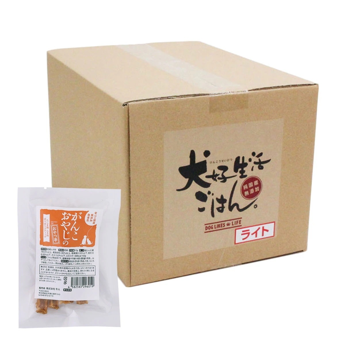 ごはんライト 3kg【国産たじま鶏ジャーキー(小サイズ)付き】