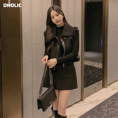 [メガ割りSALE]ウール混ツイードポケットミニスカート 6,039円