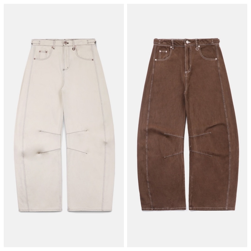 【BADBLOOD】 NOAH BARREL DENIM JEANS : 2COLORS