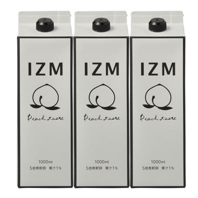 イズム ピーチ テイスト　1,000ml　3本　正規品　izm もも　IZM　桃　ピーチ　酵素ドリンク IZM イズム ピーチテイスト 発酵エキス 桃 ファスティン