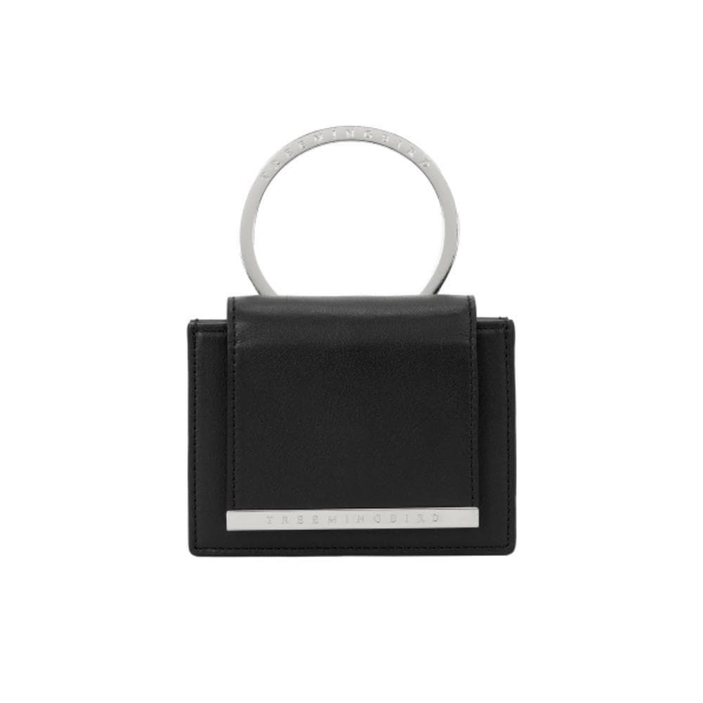TREEMINGBIRD Metal O RIng Wallet Black TM2513WL001MBB