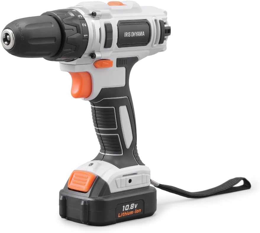 アイリスオーヤマ 充電式 電動ドライバー 10.8V バッテリー・充電器付 軽量&スピード調節機能 DIY初心者でも使いやすい JCD28 【10.8V共通バッテリーシリーズ】
