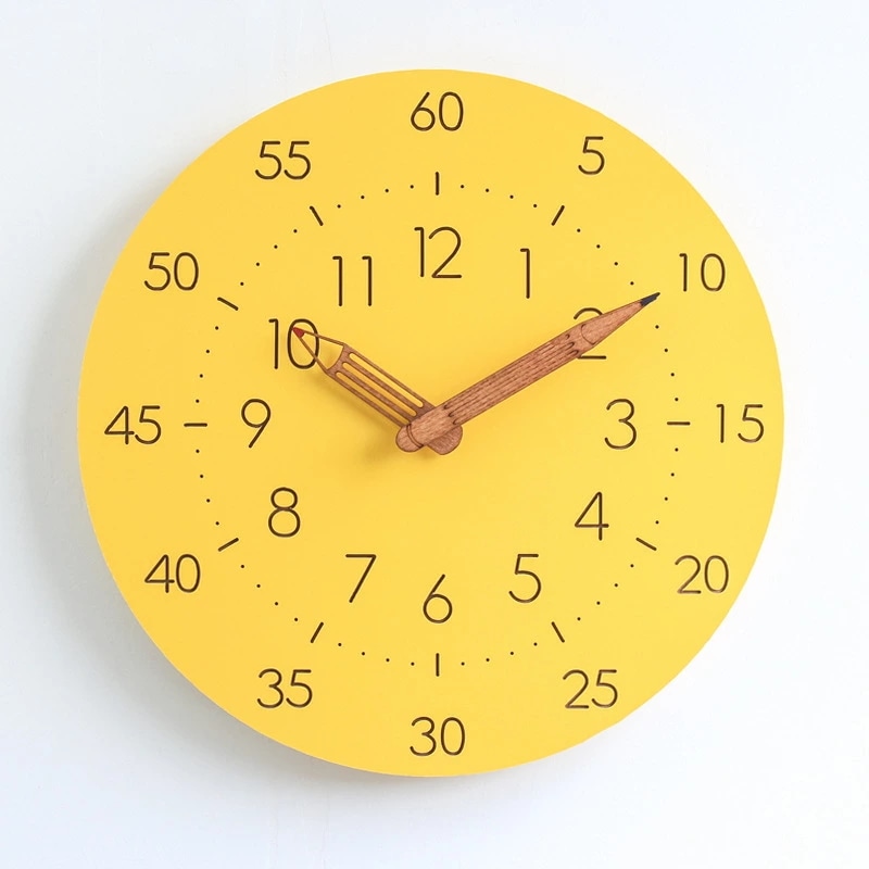 壁掛け 時計 こども用 カートゥーン デザイン 静音 おしゃれ 耐久性 使いやすい インテリア 家庭用 授業用 クリエイティブ かわいい 子供部屋用 時間管理