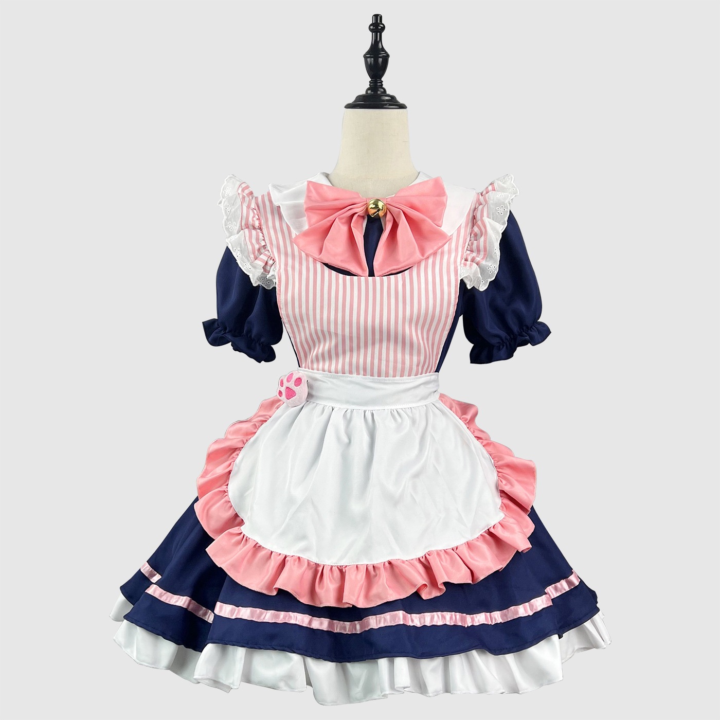 カスタマイズされた新しいマルチカラーメイドコスチュームコスプレロリータハロウィン女性パフォーマンスコスチューム