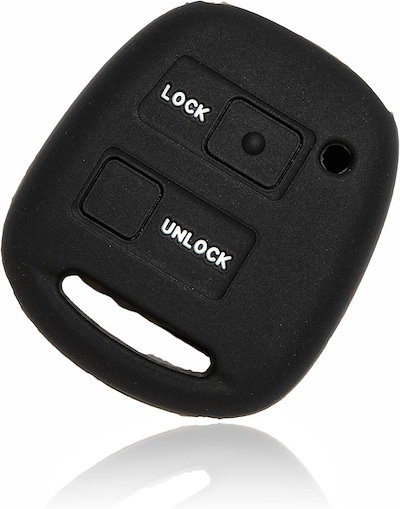 他サイト： トヨタ ダイハツ キー シリコンカバー 2ボタン ヴィッツ エスティマ カローラ パッソ ｂB オーリス クルーガー ムーヴ ミラ タント ハイゼット アトレー ミラジーノ(ブラック)の商品画像