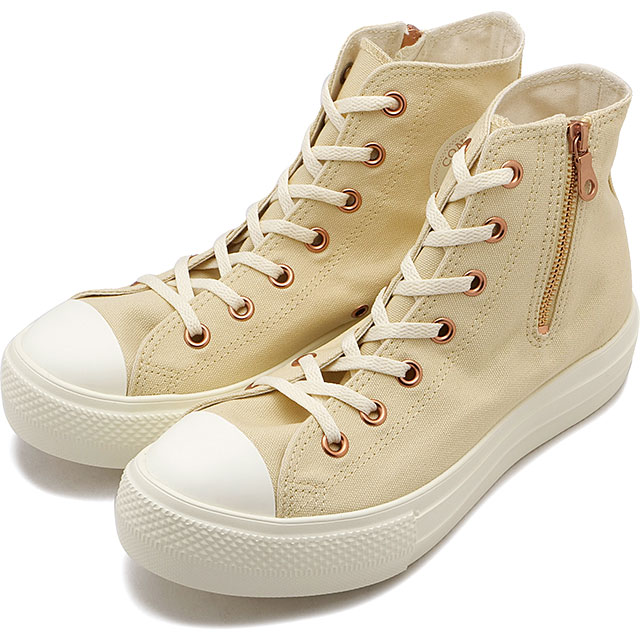 スニーカー オールスター ライト PLTS PG Z HI [31313491 HO24] レディース 靴 ハイカット シューズ 女性用 CREAM