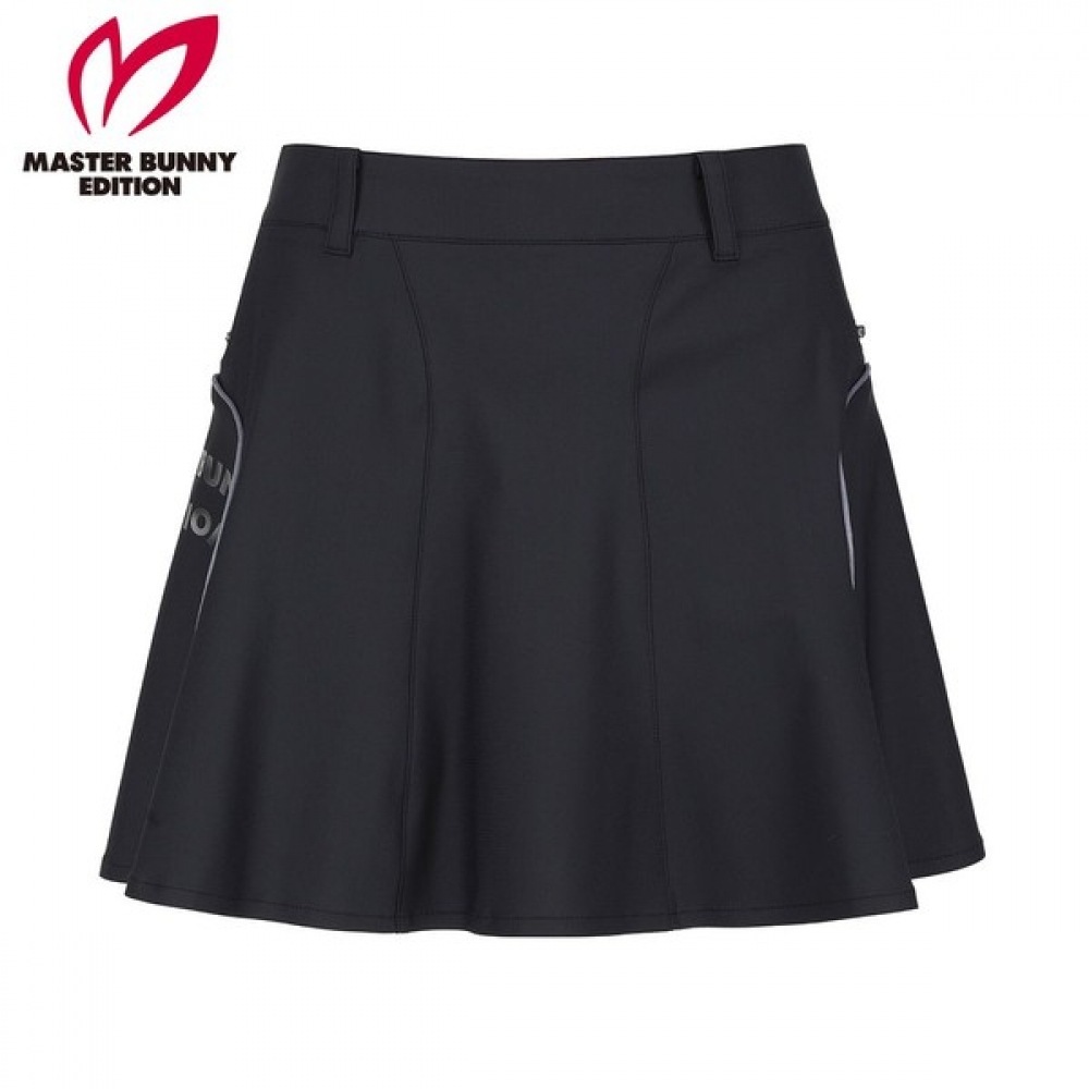 マスターバニー] レディースカ 無地 ミニ ファスナー プリーツ