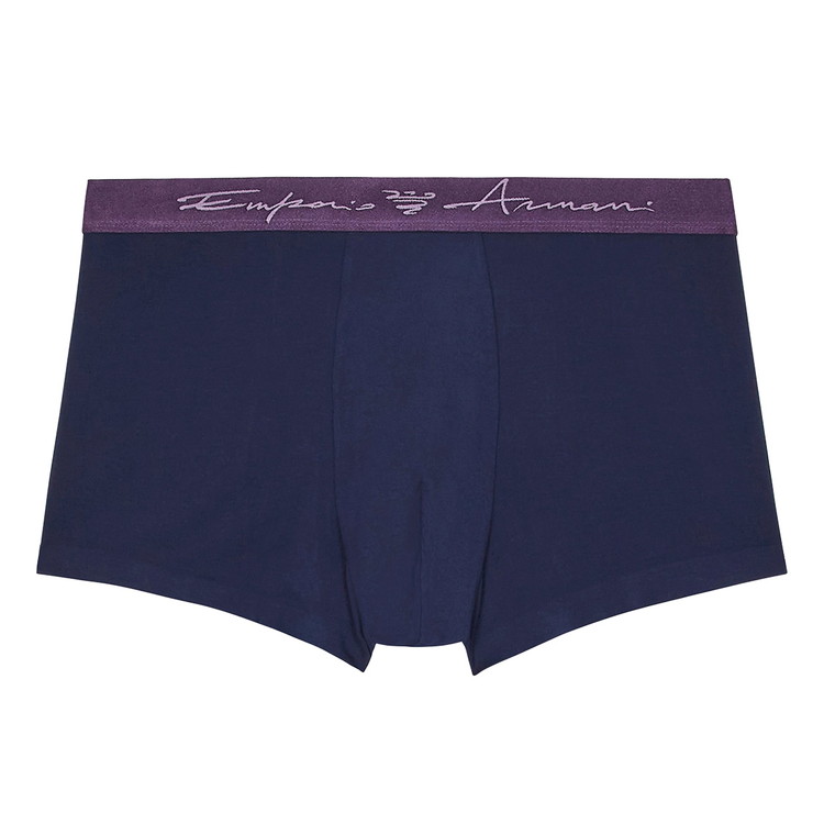 エンポリオアルマーニ：SOFT MODAL ボクサーパンツ (アルマーニ・ブルー)【AF10783-EM000363-UB102】