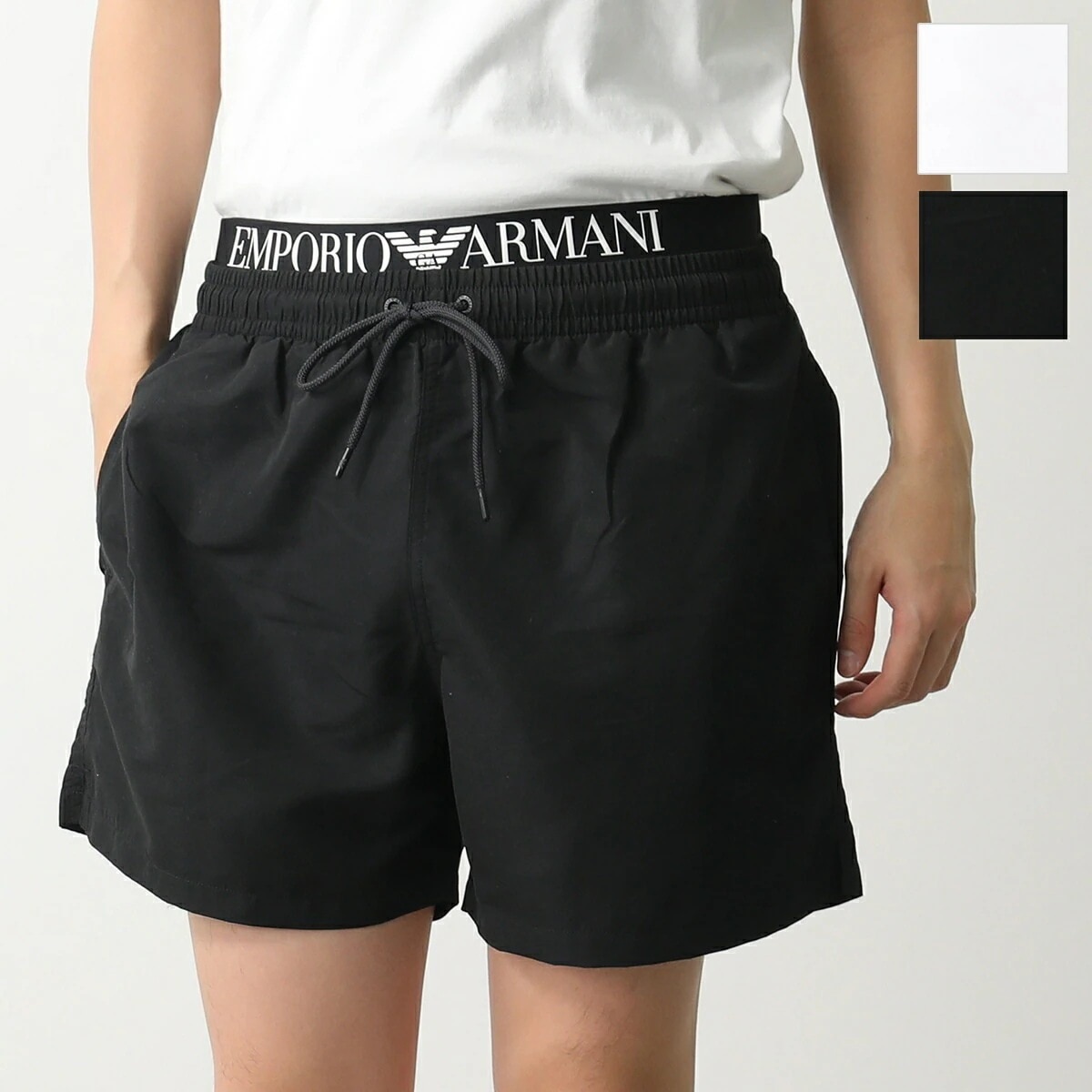 EMPORIO ARMANI エンポリオアルマーニ スイムショーツ BOXER BEACHWEAR EM000686 AF12329 メンズ パンツイーグルロゴ 刺繍 カラー2色