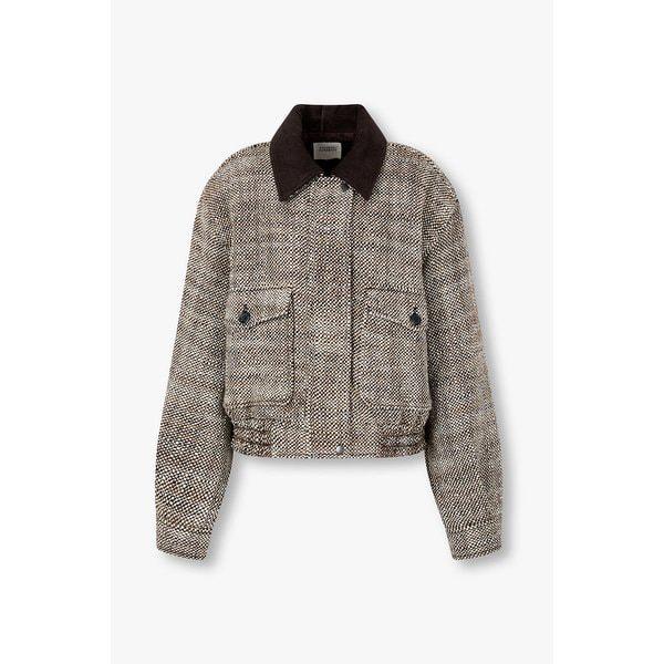 ホームスパンキルティングジップアップジャンパー (9105413204)