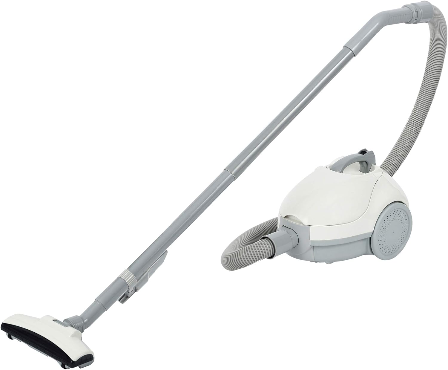 掃除機 紙パック式 クリーナー キャニスター掃除機 コード式 軽量 すき間ノズル 簡単お手入れ ホワイト ZKC-300(W)