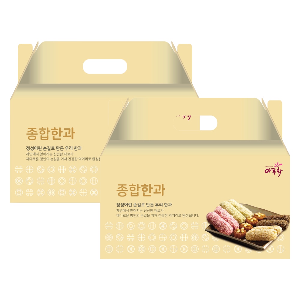 [潭陽韓菓] 韓菓 ギフトセット 総合韓菓 560g x2個
