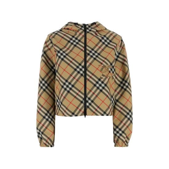 BURBERRY Women Bomber Jackets 8125112 ES24 WW AE B9368 NEUTRALS BLACK