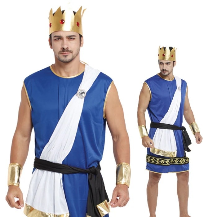 新作 ハロウィン 衣装 国王様 ハロウィン用品 男性用　舞台衣装 メンズ変装　ステージ衣装　王子様　森の王子様 ハロウィン ギリシャ 国王に変身 男性用 ハロウィン衣装 仮装今日は30パーセント
