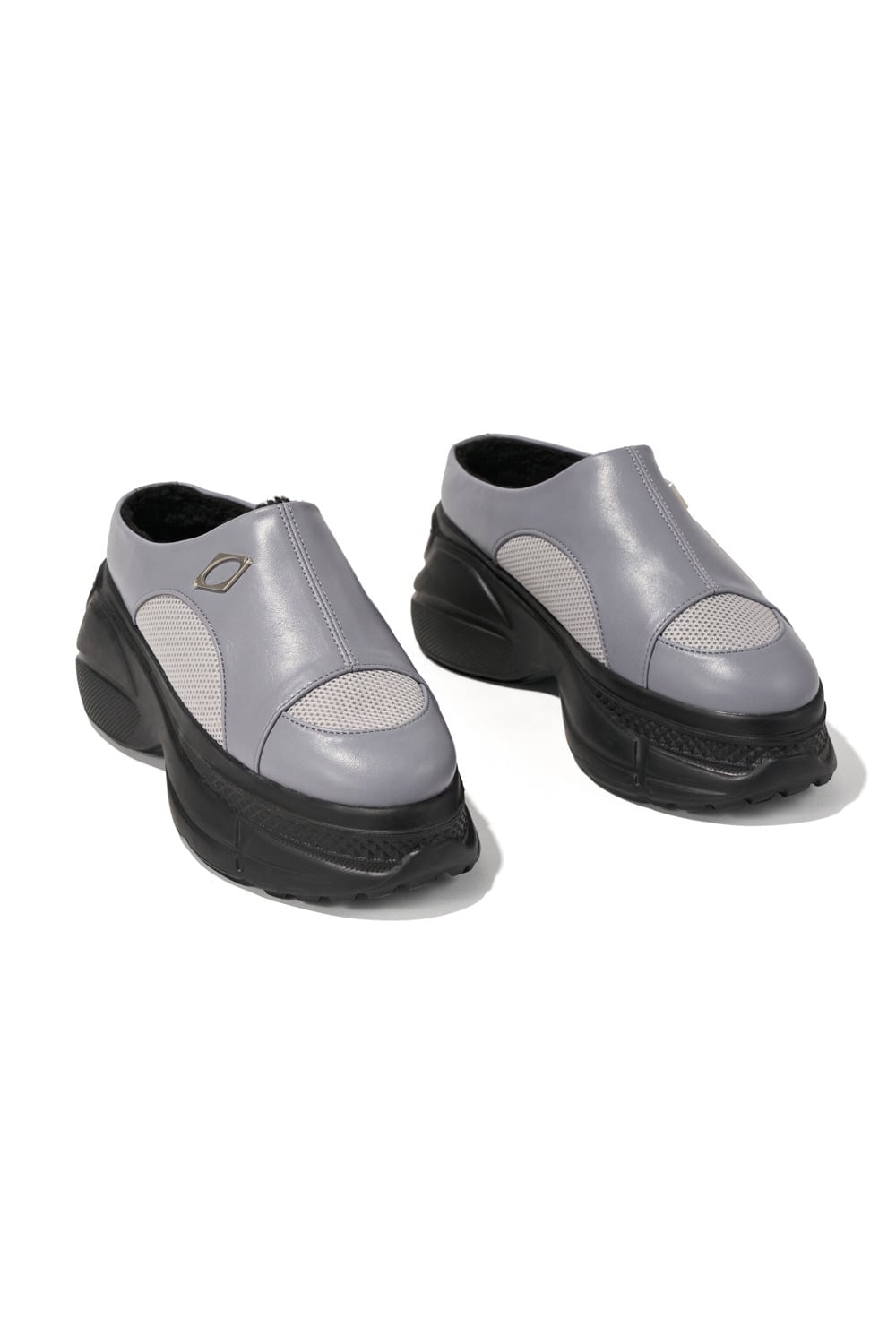 【MISCHIEF】 RHOMBUS WINTER MULES : GREY