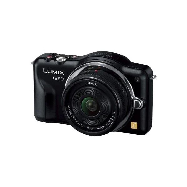 【中古】パナソニック ミラーレス一眼カメラ LUMIX GF3 レンズキット エスプリブラック DMC-GF3C-K