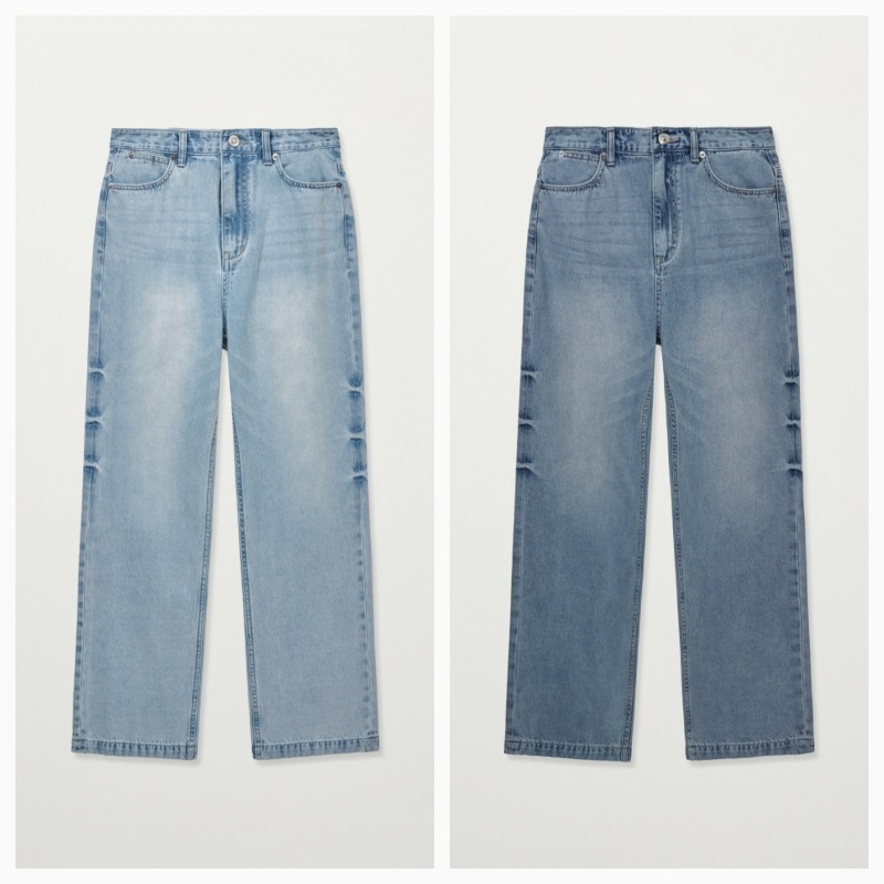【SATUR】 26SS (W) Washed Relaxed Denim Pants : 2colors