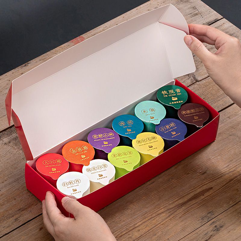 ラッキーバッグ 新茶テイスティングパック12本 紅茶 金軍梅 大紅包 シナモン 烏龍茶 岩茶 緑茶 白茶