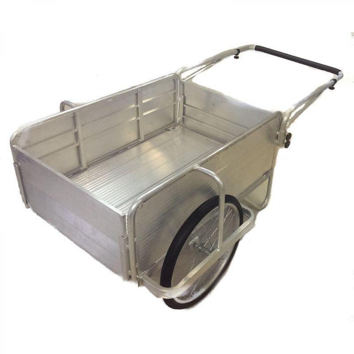 シンセイ 折りたたみ式 アルミリヤカー 20インチノーパンクタイヤ TC2003A 野菜・果樹の運搬